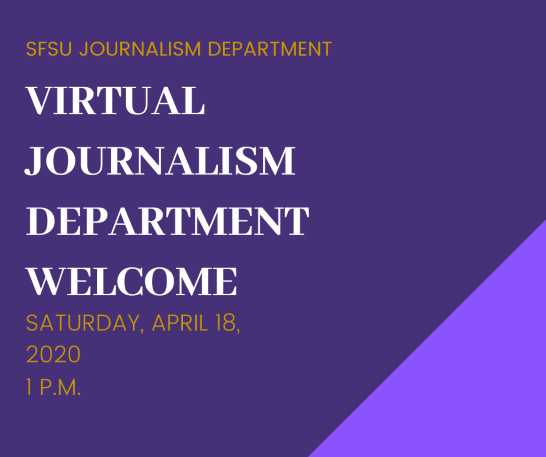 Virtual Journalism Department Welcome